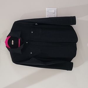 Faherty women's sweater shirt, size small, dark grey